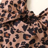 Load image into Gallery viewer, Baby Kid Girl Knot Leopard Print Cami Dress Wholesale 93812724
