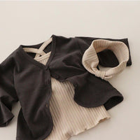 Load image into Gallery viewer, 2 Pieces Set Baby Kid Girls Solid Color Muslin&amp;Ribbed Tank Tops And Shorts Sleepwears Wholesale 996211923
