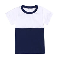 Load image into Gallery viewer, 2 Pieces Set Baby Kid Unisex Color-blocking T-Shirts And Shorts Wholesale 630713513
