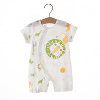 Load image into Gallery viewer, Baby Boys Animals Plant Print Rompers Wholesale 220518328
