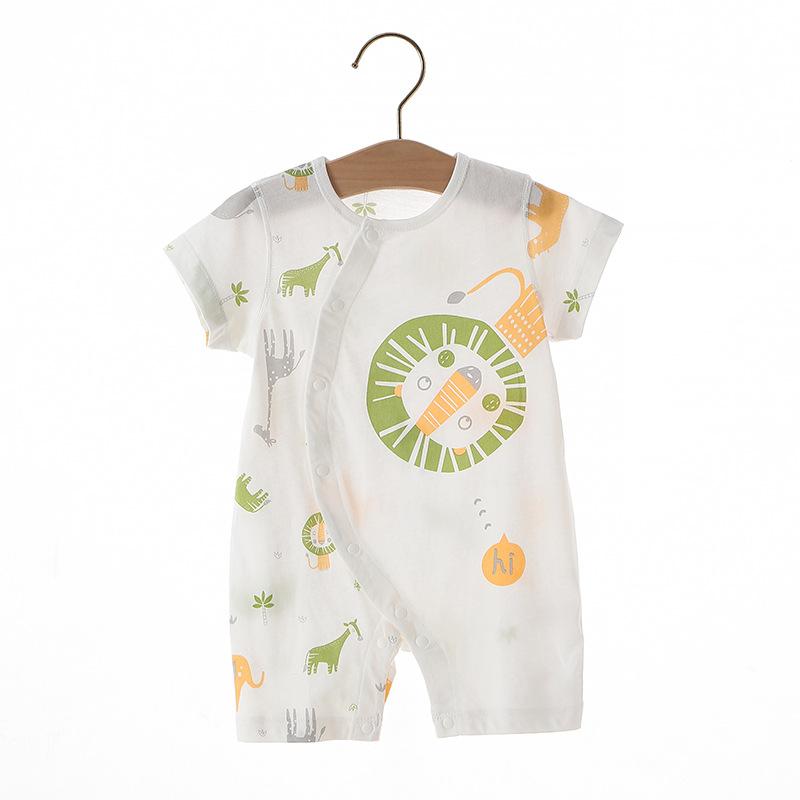 Baby Boys Animals Plant Print Rompers Wholesale 220518328