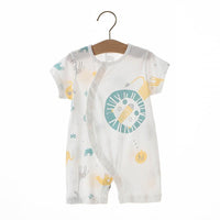 Load image into Gallery viewer, Baby Boys Animals Plant Print Rompers Wholesale 220518328
