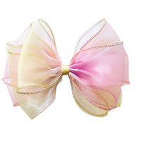 Load image into Gallery viewer, Girls Color-blocking Bow Accessories Headwear Wholesale 220620274
